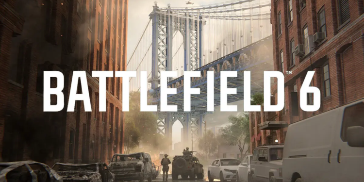 Cover resmi Battlefield 6 menampilkan latar perang futuristik di PC