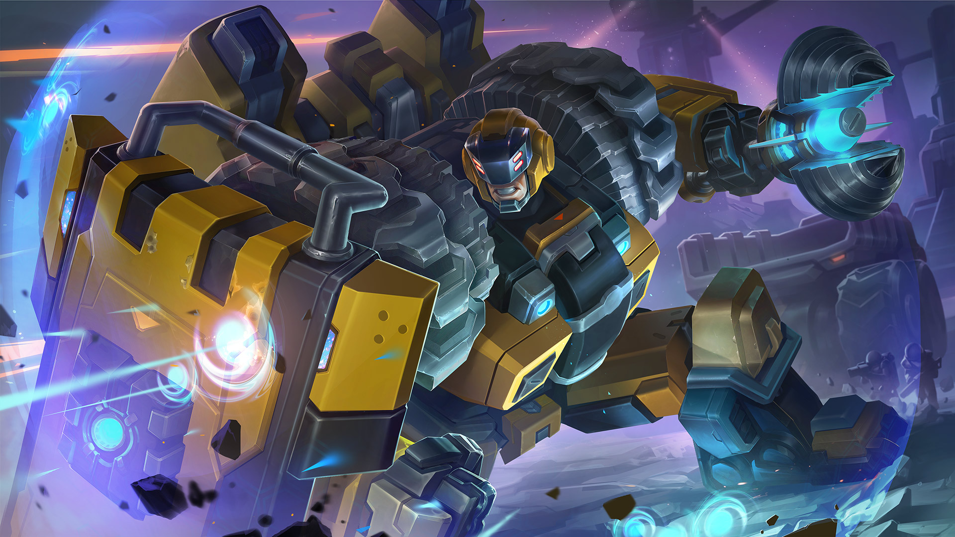 Johnson Mobile Legend Siap Tabrak Musuh Johnson Mobile Legend ultimate menabrak musuh di arena battle