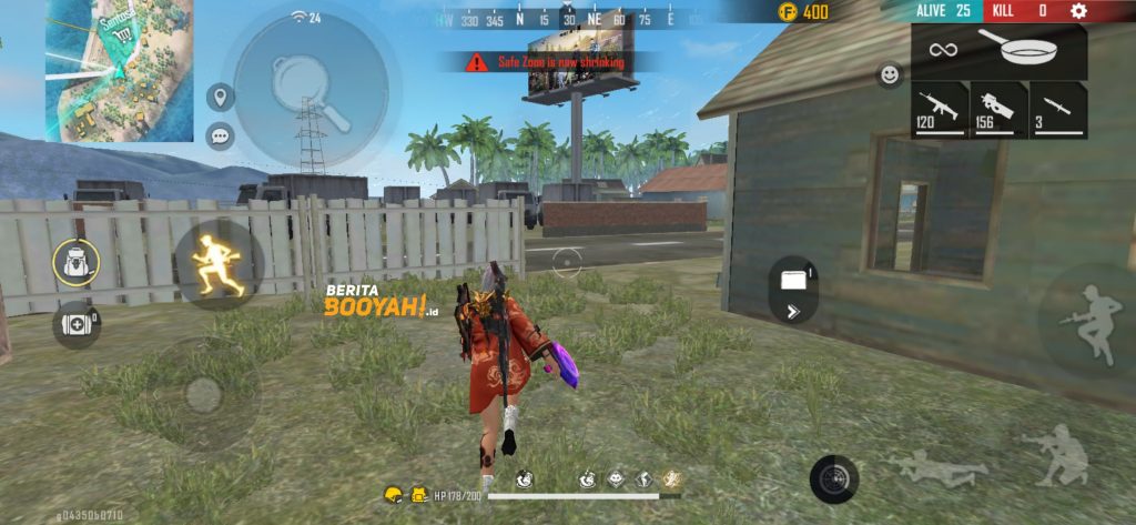 Loot senjata dan item penting Free Fire di fase awal permainan