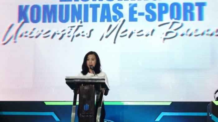 Mahasiswa Universitas Mercu Buana mengikuti kegiatan komunitas e-sport dengan perangkat gaming lengkap