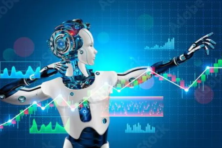 ilustrasi perkembangan artificial intelligence dari konsep awal hingga teknologi modern