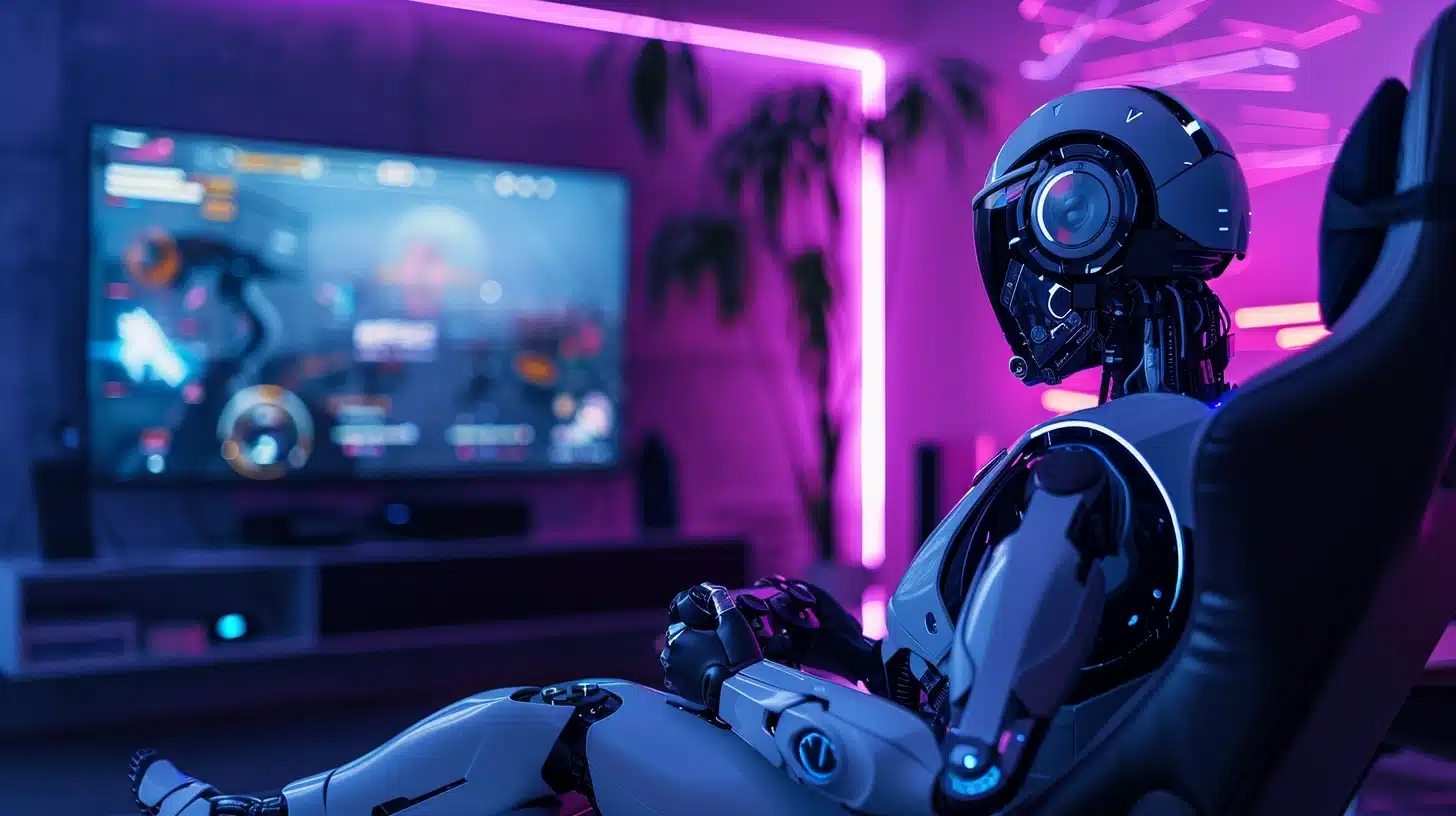 Perkembangan Teknologi Gaming AI di Indonesia Tahun 2025 Pemain game Indonesia menggunakan teknologi kecerdasan buatan AI dalam industri gaming modern