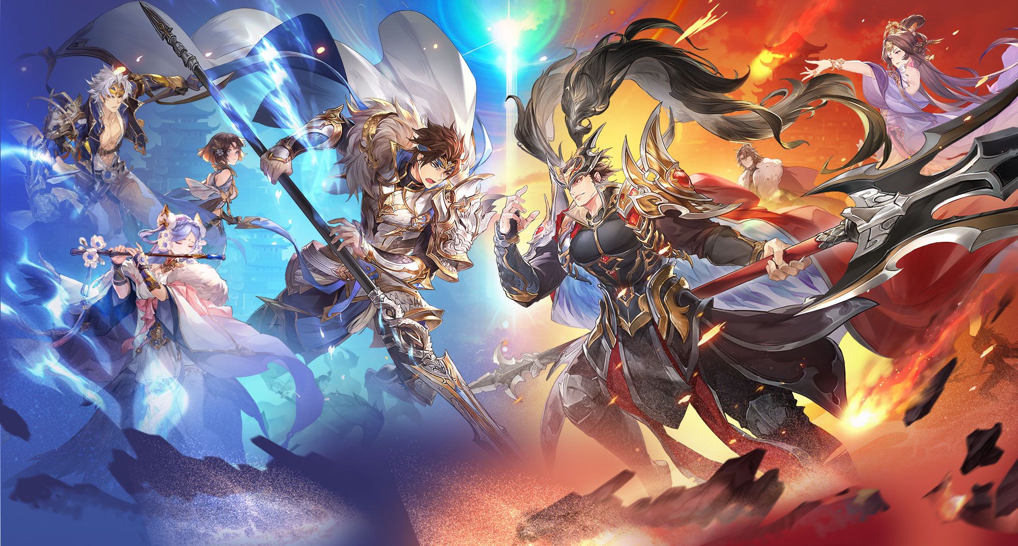 Samkok Fantasy Hero Battle Hero legendaris bertempur di Samkok Fantasy dengan strategi cerdas