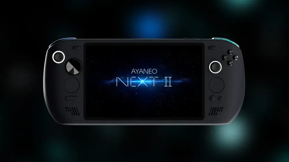 AYANEO NEXT II Tampilan Layar Lebih Besar AYANEO NEXT II dengan layar lebih besar dan kontrol ergonomis