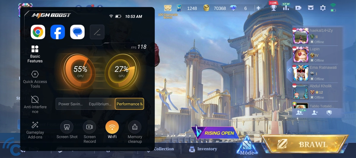 HP gaming dengan performa tinggi dan layar game lancar