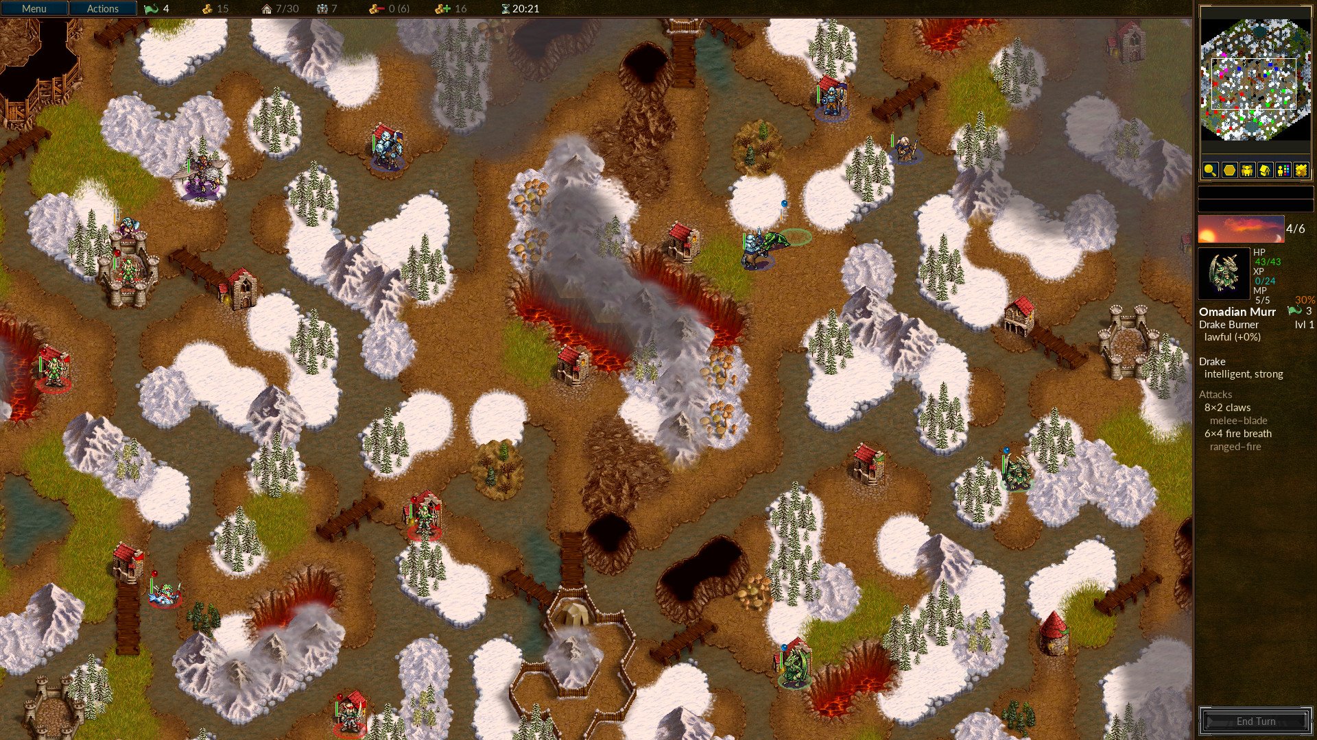 Battle for Wesnoth gameplay strategi turn-based dengan faksi fantasy di atas peta medan perang