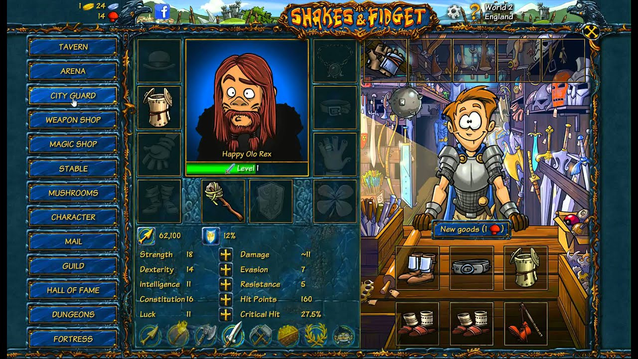 Ilustrasi Gameplay Shakes and Fidget Terbaru 2025 Gameplay Shakes and Fidget 2025 dengan karakter RPG dalam mode quest dan arena