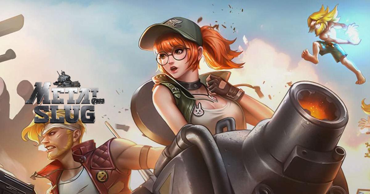 Metal Slug: Awakening screenshot gameplay modern dengan karakter ikonik dan ledakan penuh aksi