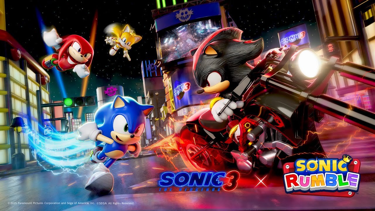 Sonic Rumble Gameplay Sonic Rumble karakter Sonic berlari di level penuh tantangan