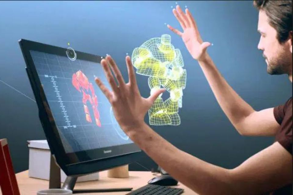 Ilustrasi 5 teknologi komputer canggih terbaru dengan AI, cloud, dan komputer kuantum