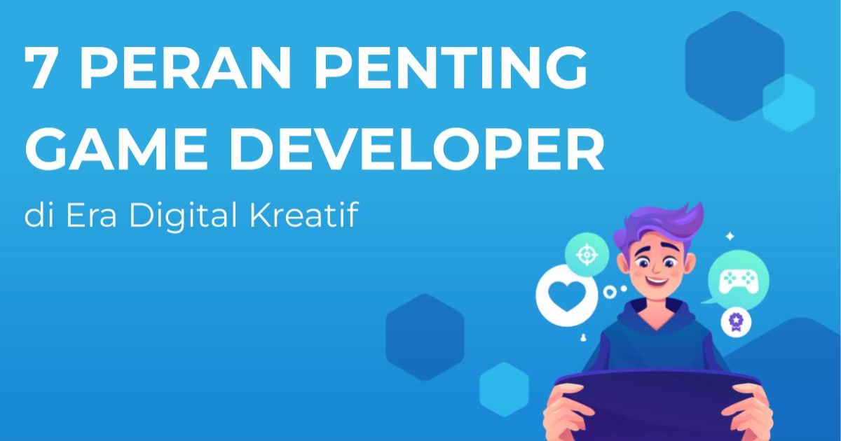 Game developer menciptakan desain dan mekanik game di studio digital kreatif