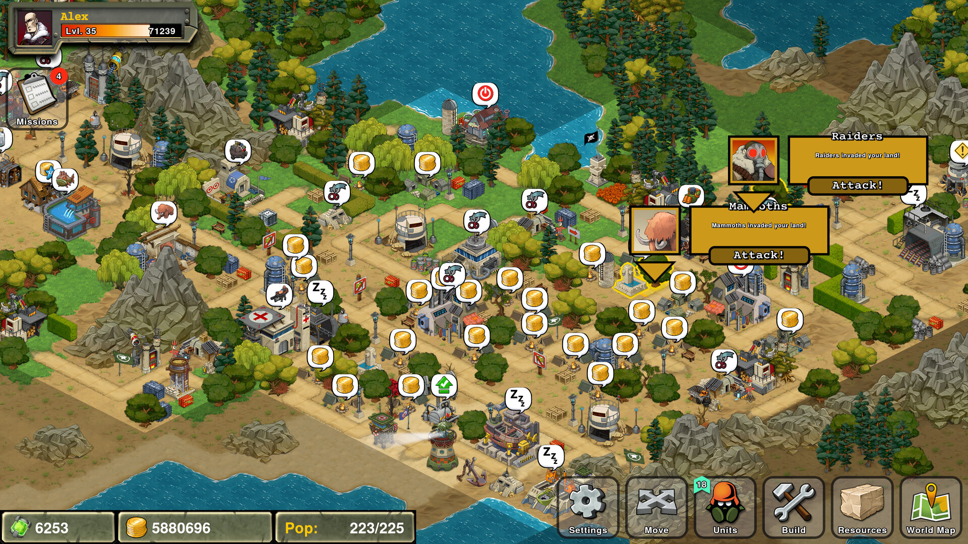 Pertempuran Epik Battle Nations Pasukan Battle Nations bertempur di medan strategi online