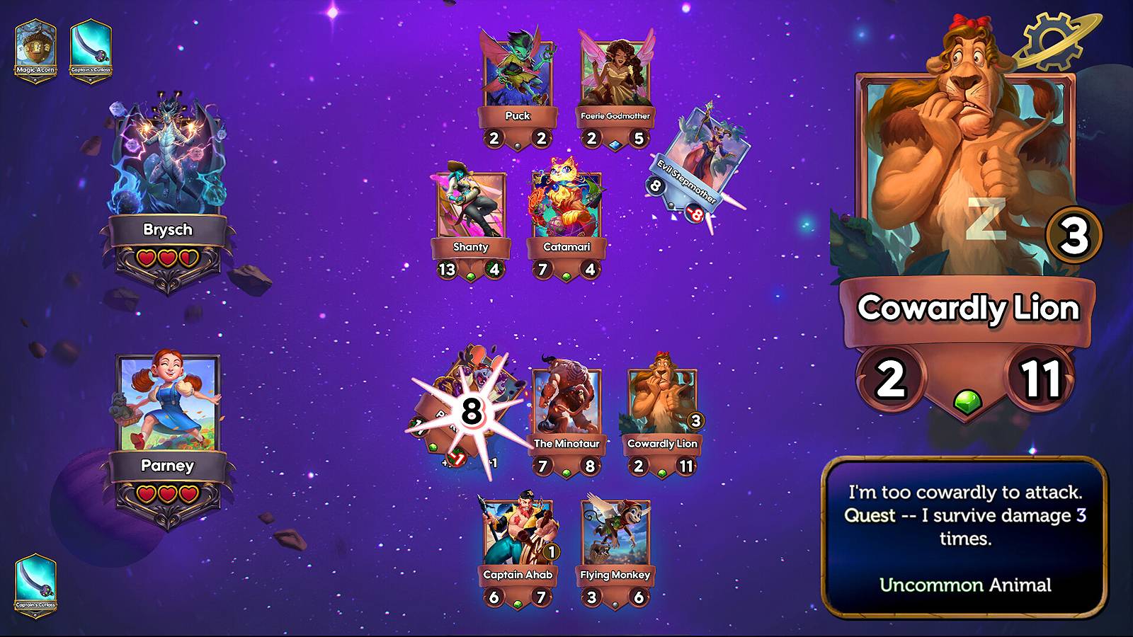 Pemain menjelajahi galaksi dalam game Once Upon a Galaxy
