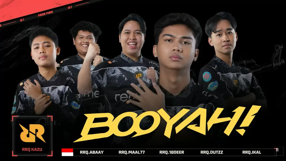 Pemain RRQ Kazu bertanding di FFWS Global Finals 2025, menunjukkan strategi dan koordinasi tim Free Fire Indonesia