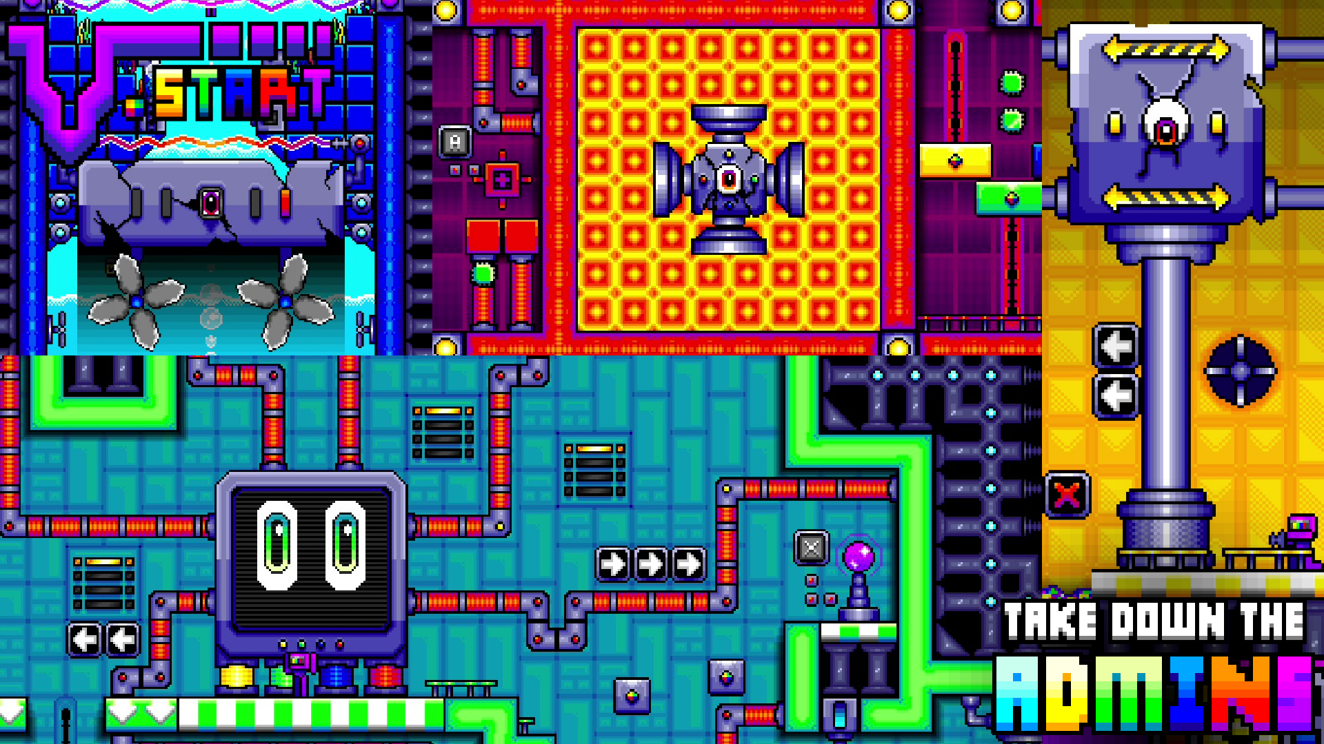 Screenshot gameplay V.START dengan karakter utama sedang bertarung