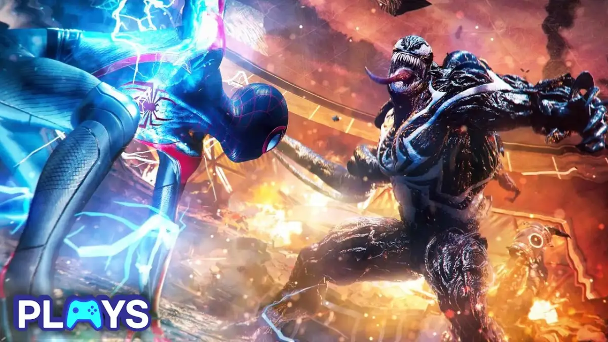 Spider-Man beraksi melawan musuh di game Ultimate Spider-Man