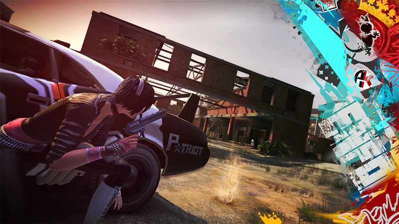 Pemain APB Reloaded sedang bertarung dan menjelajahi kota virtual dalam game online seru