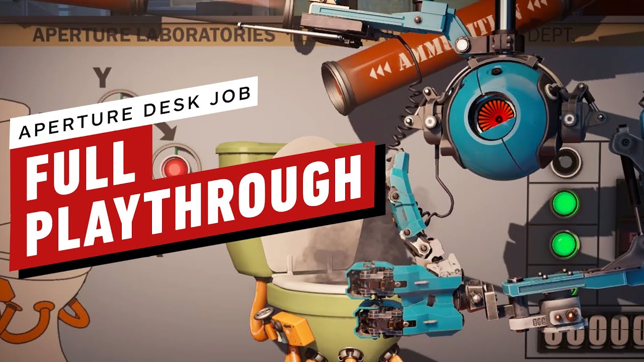 Aperture Desk Job Gameplay Seru di Kantor Futuristik Gameplay Aperture Desk Job menunjukkan pemain menyelesaikan misi kantor dengan grafis modern dan antarmuka interaktif.