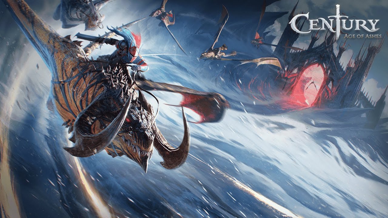 Century Age of Ashes Dragon Battle Rider naga Century Age of Ashes sedang bertarung di arena multiplayer