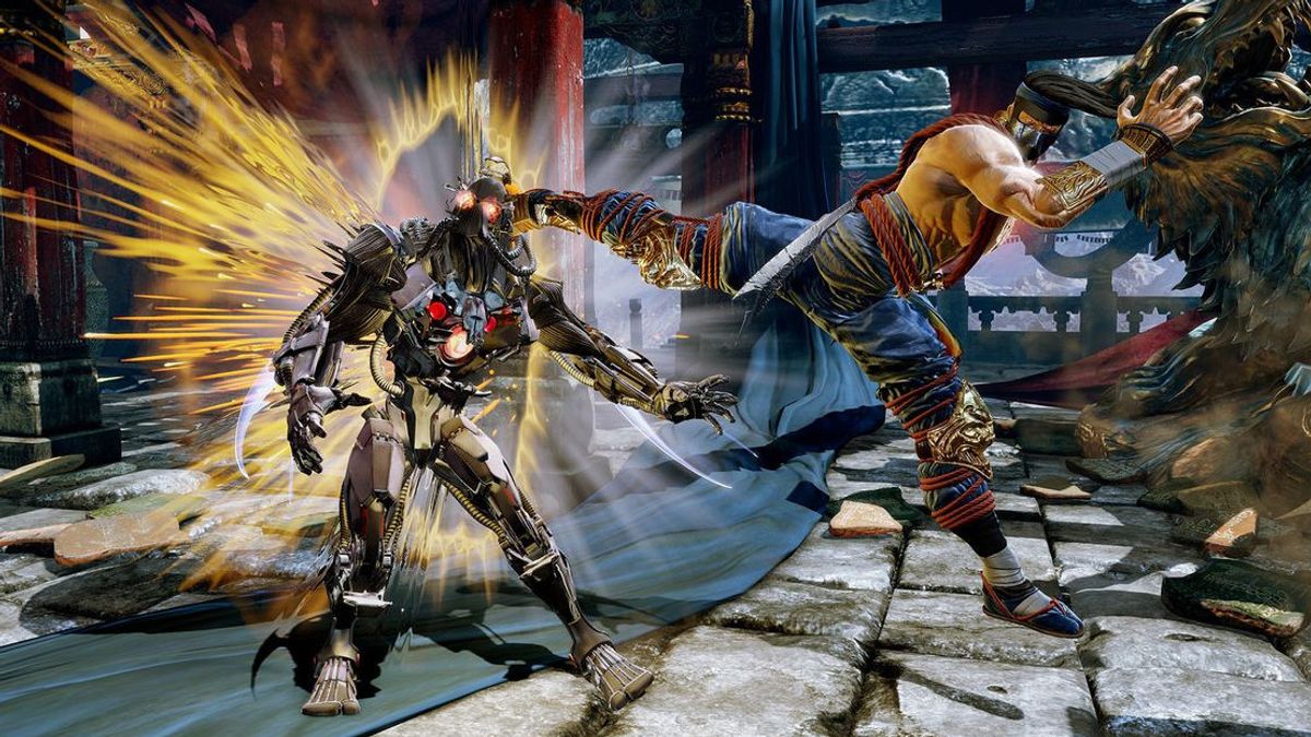 Karakter Jago di game Killer Instinct dengan serangan combo khasnya