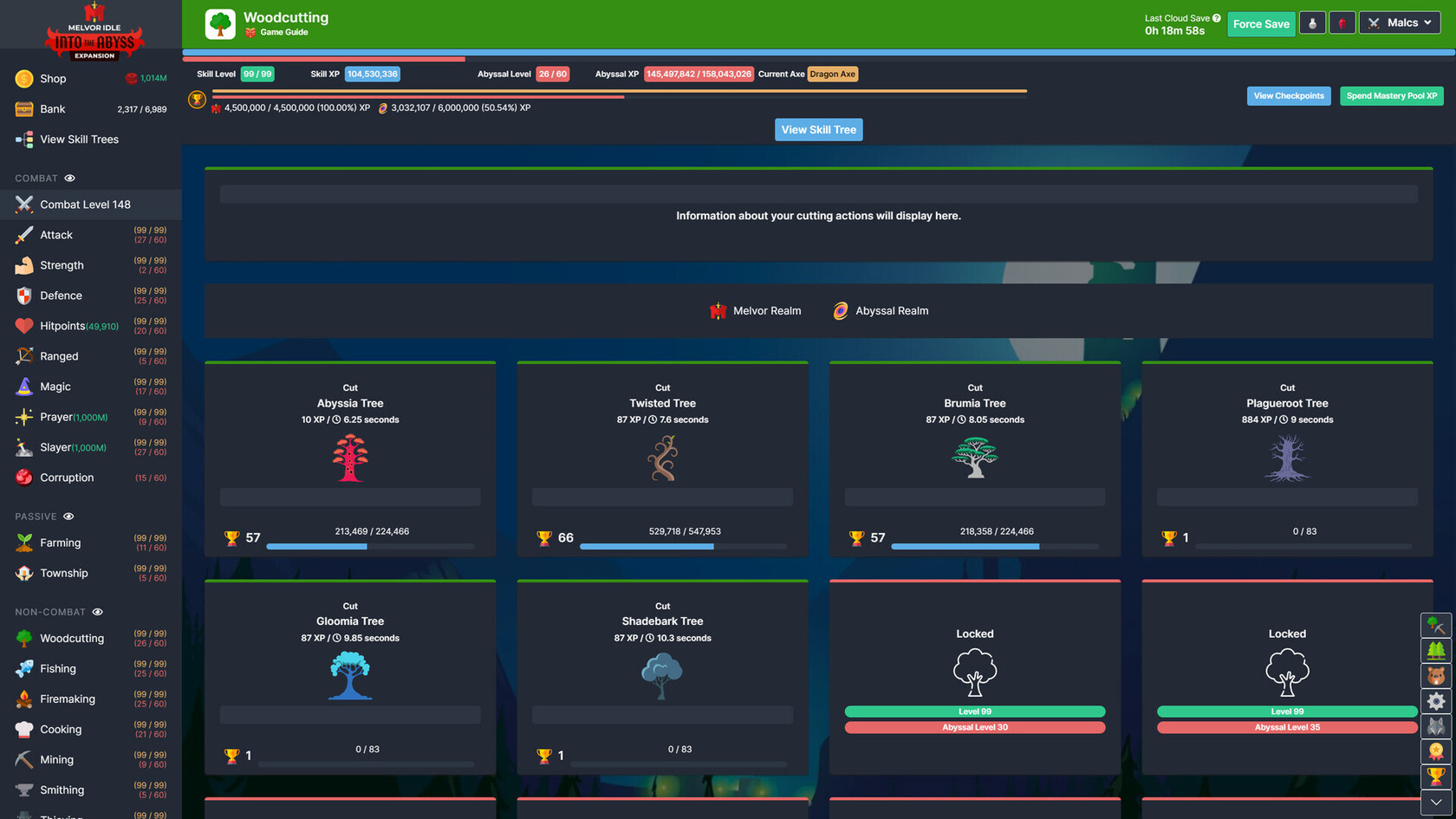 Gameplay Abyss Manager Idle dengan karakter utama dan formasi tim