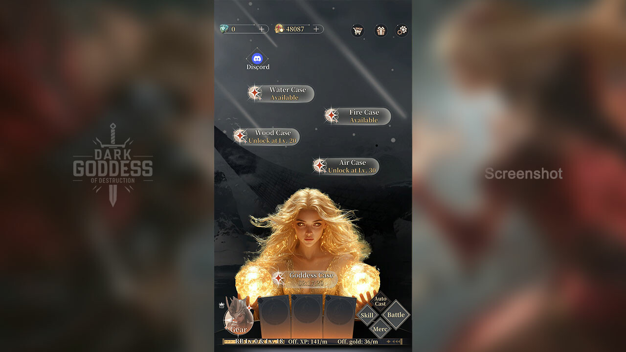 Hero bertempur di Dark Goddess of Destruction: Idle, strategi RPG dan leveling cepat untuk pemain game mobile Indonesia