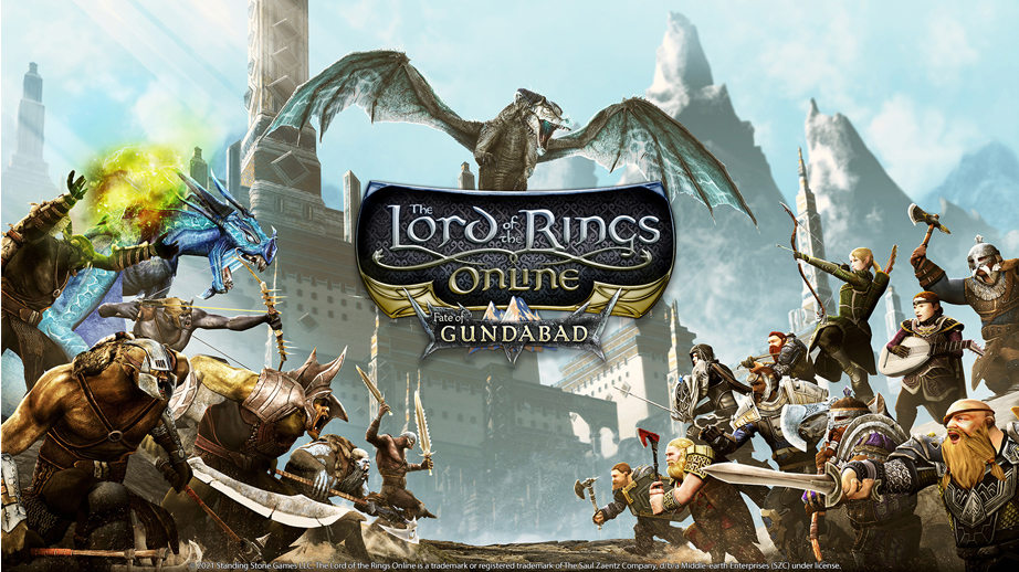 Karakter utama dalam The Lord of the Rings Online™ menjelajahi Middle-earth