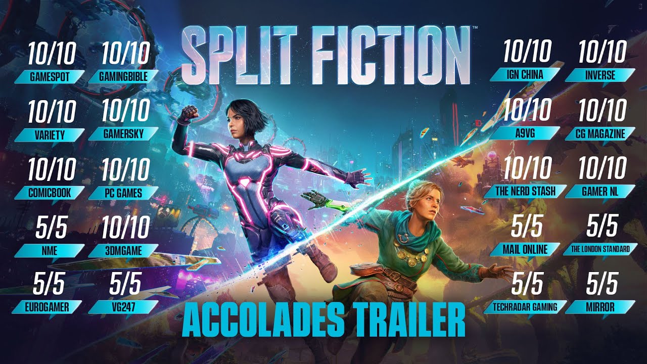 Ilustrasi konsep split fiction dalam narasi video game modern
