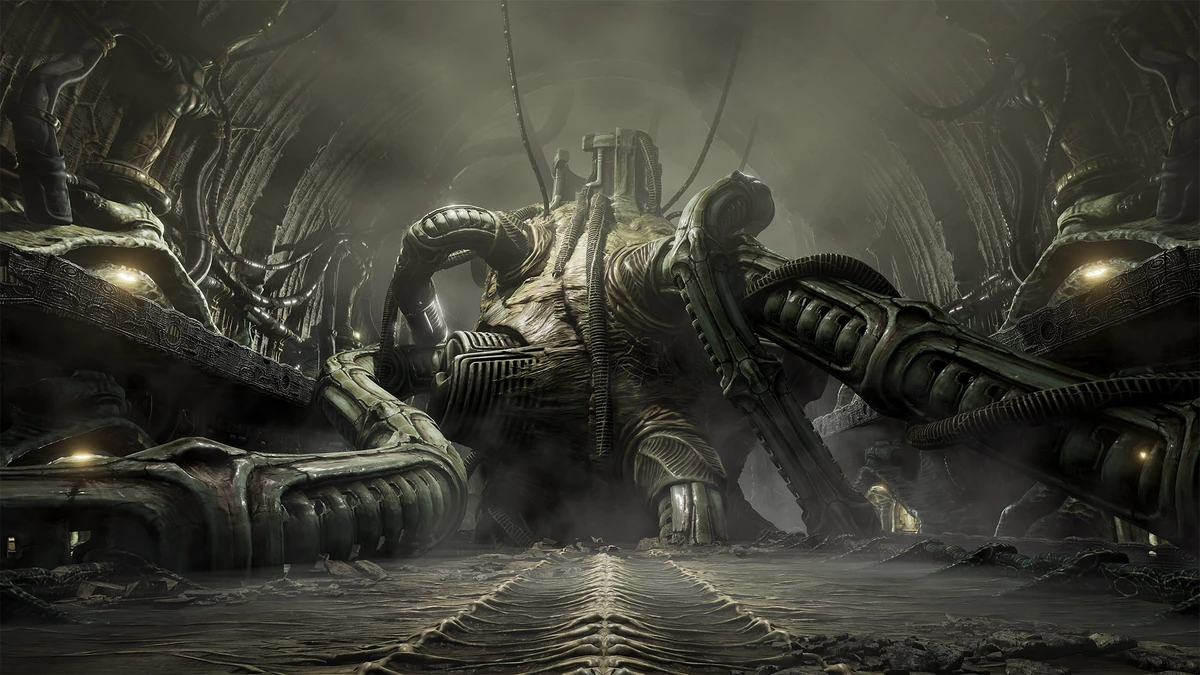 Gameplay Scorn di Steam dengan visual horor biomekanik yang menyeramkan