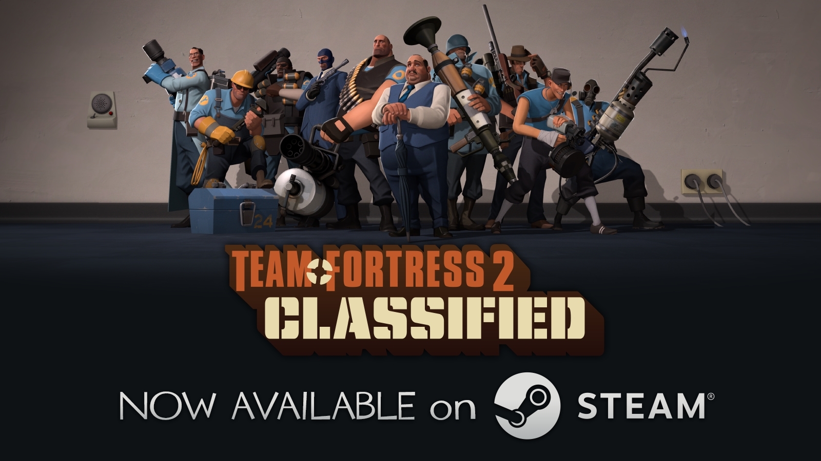 “Karakter Team Fortress 2 lengkap dengan senjata khas masing-masing kelas”