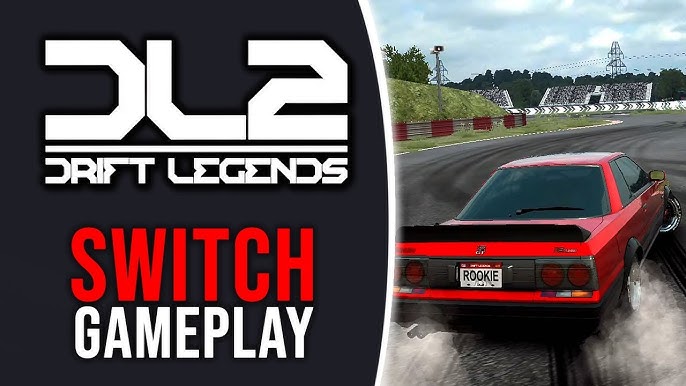 Gameplay Drift Legends 2 mobil sport sedang melakukan drift di tikungan tajam