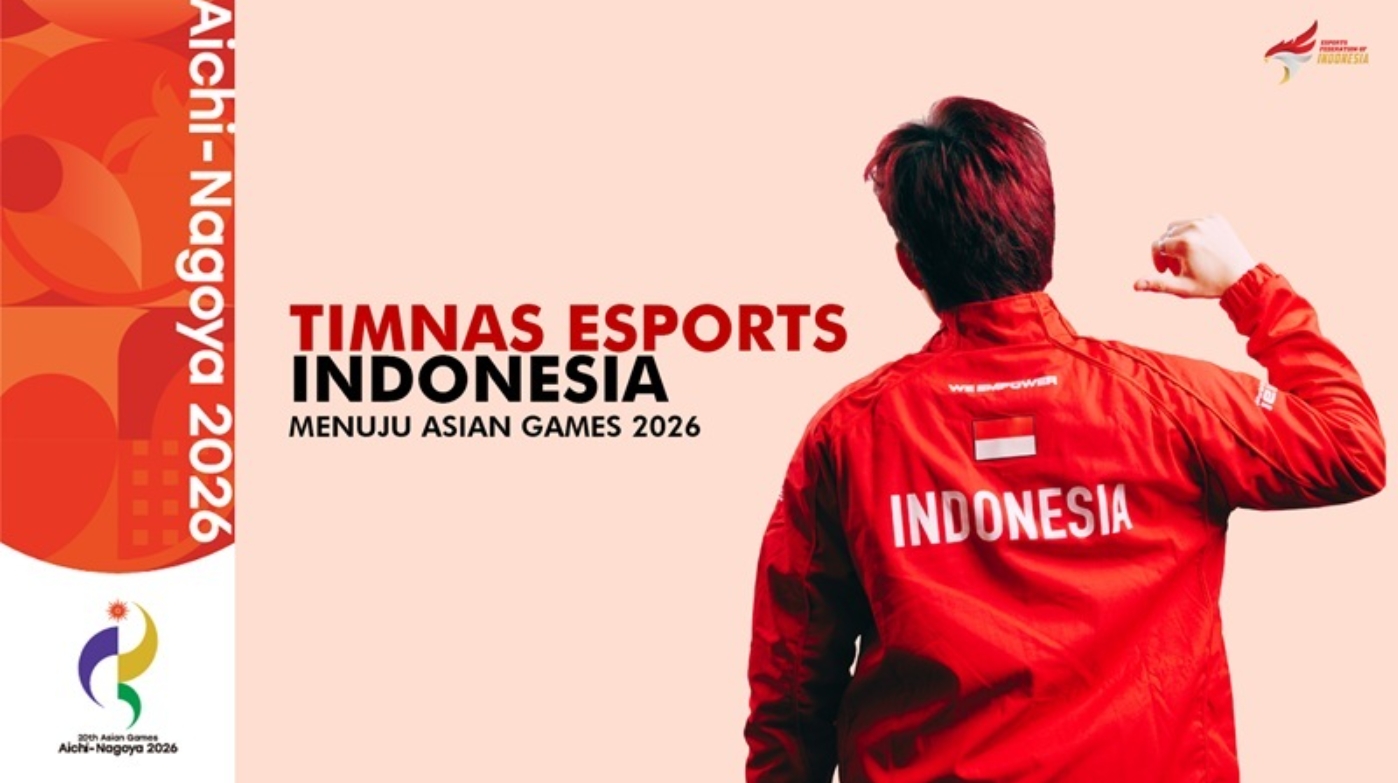 Pemain komunitas e-sport Indonesia sedang mengikuti turnamen game online profesional di panggung kompetisi