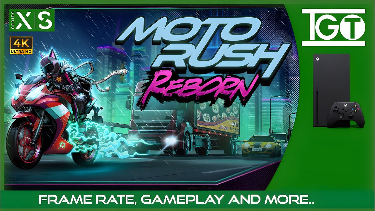 Gameplay Moto Rush Reborn dengan balapan motor cepat di lintasan extreme modern