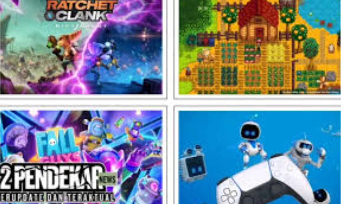 Ilustrasi teknologi gaming modern dengan perangkat VR, AI, dan cloud gaming futuristik