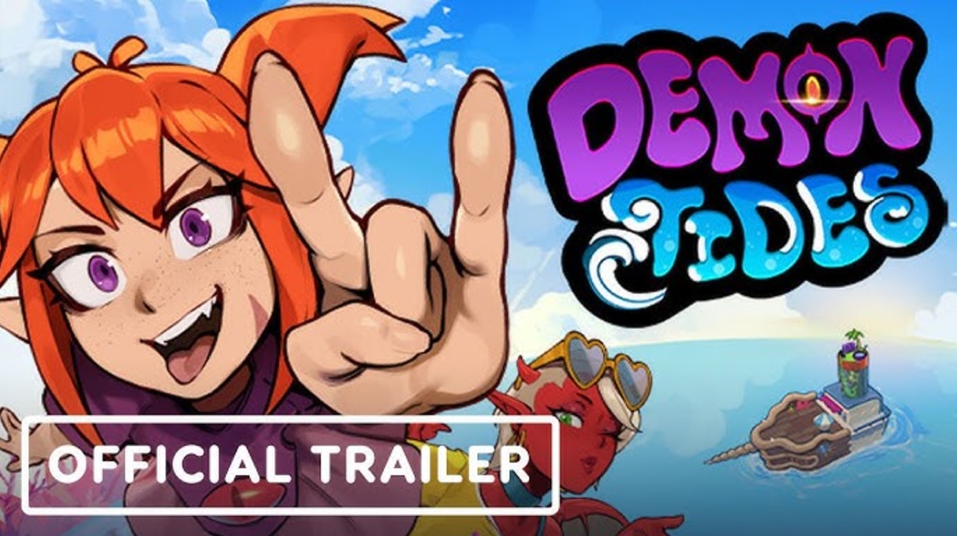 Karakter utama Demon Tides sedang menggunakan teknik pernapasan saat bertarung.