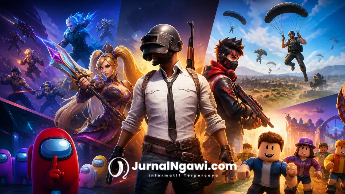 Pemain sedang bermain game online modern dengan grafis tinggi di arena esports 2026