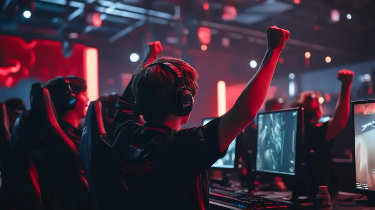 Pemain e-sport Indonesia sedang bertanding dalam turnamen game online profesional