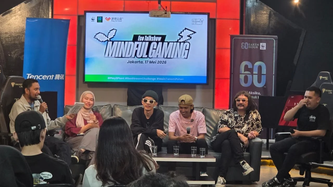 Komunitas e-sport Indonesia dengan gamer modern dalam pertandingan gaming kompetitif