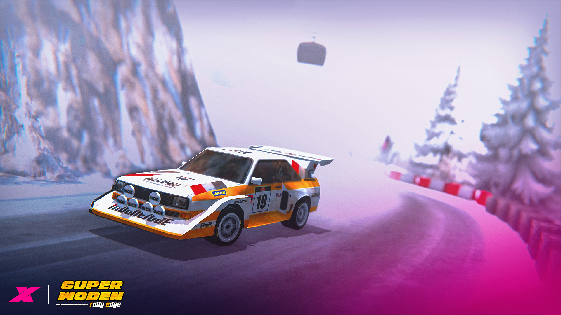 Super Woden Rally Edge Balap Reli Klasik Penuh Tantangan Super Woden Rally Edge menampilkan mobil reli klasik melaju di lintasan tanah dengan gaya visual retro isometrik.
